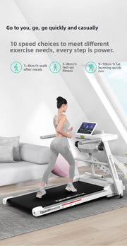 Electric treadmill household small female silent men's gym special family indoor shock absorption folding household model