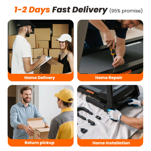 Hot 3.0HP Treadmill with 5% Incline Folding Handles App  Data LCD Screen 300lbs Walkingpad Treadmills for Home Exercise Machine