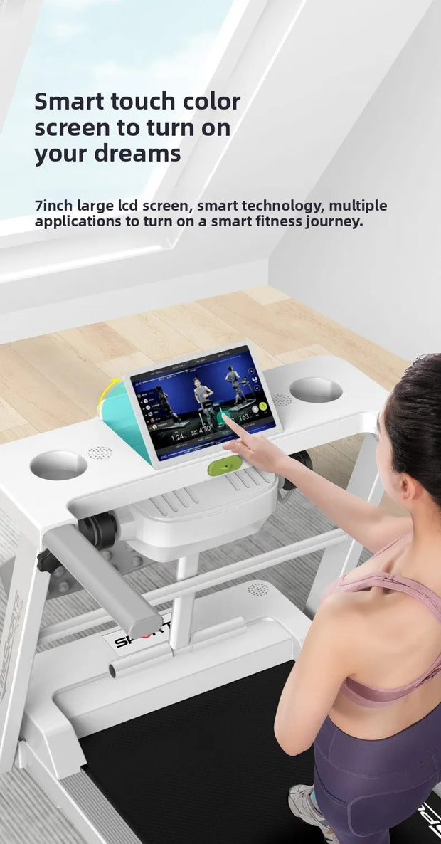 Electric treadmill household small female silent men's gym special family indoor shock absorption folding household model