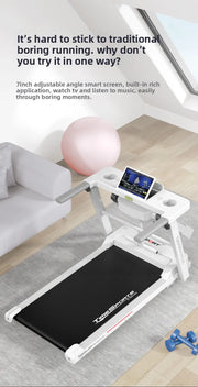 Electric treadmill household small female silent men's gym special family indoor shock absorption folding household model