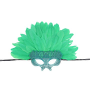 Most Popular Halloween Colorful Feather Mask Carnival Photography Cosplay Costume Perfect Cocktail Headpieces for Women Ladies