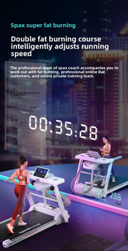 Electric treadmill household small female silent men's gym special family indoor shock absorption folding household model