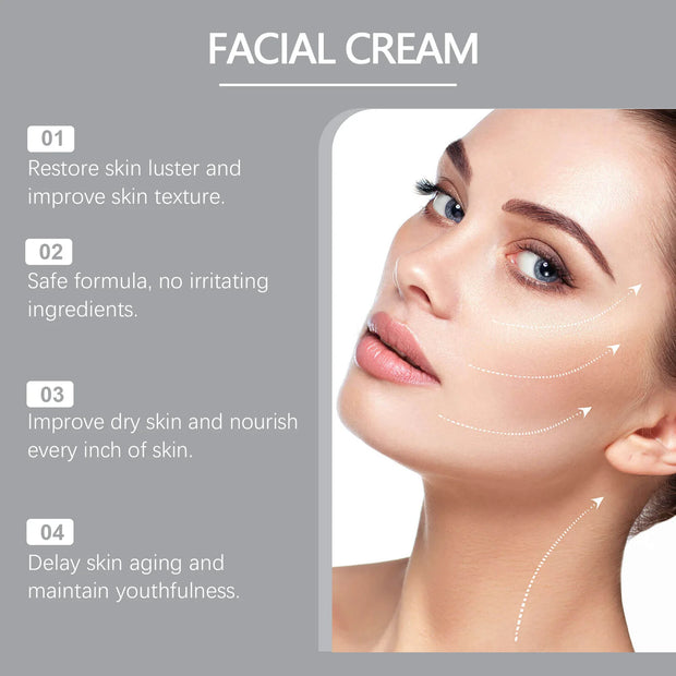 Tripeptide Lipid Facial Cream Ceramide Anti-Aging Tighten Sagging Skin Deeply Moisturize Efficient Nourishmen Coconut Acid 50g