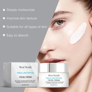 Tripeptide Lipid Facial Cream Ceramide Anti-Aging Tighten Sagging Skin Deeply Moisturize Efficient Nourishmen Coconut Acid 50g