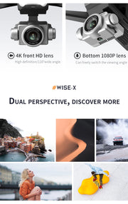 New V14 Drone 8K Profesional 1080P HD Dual Camera WiFi FPV Drones Height Keep RC Quadcopter Helicopter Dron Kids Toys Gift