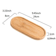1PCS Tableware Solid Wood Round Dessert Plate Japanese-style Wooden Tray Snack Plate Dried Fruit Plate Wooden Plate