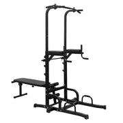 Adjustable Height Pull Up Dip Bar Station, Heavy Duty Multi-Function Fitness Rack for Home Gym Full Body Strength Training