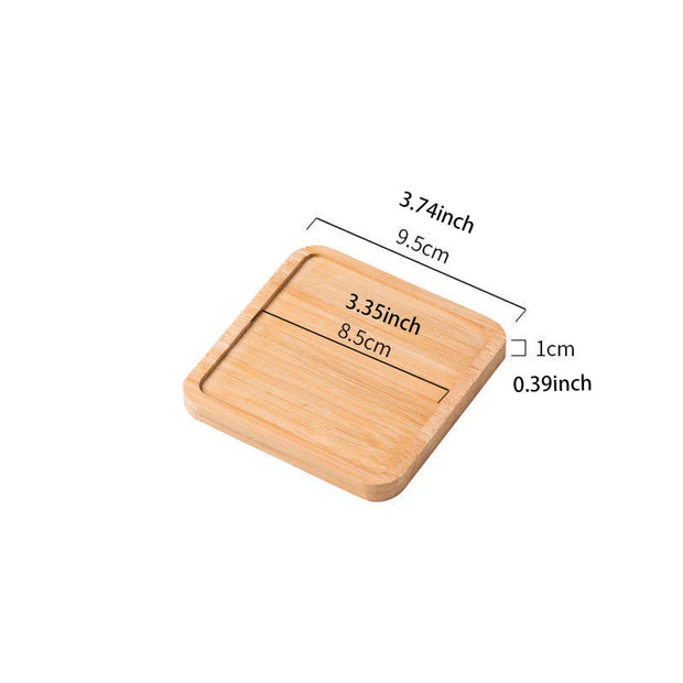 1PCS Tableware Solid Wood Round Dessert Plate Japanese-style Wooden Tray Snack Plate Dried Fruit Plate Wooden Plate