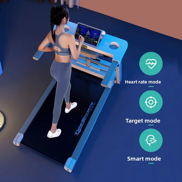 Electric treadmill household small female silent men's gym special family indoor shock absorption folding household model