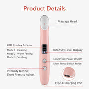 New Smart Eye Vibration Massage 3 Mode Hot Therapy for Eye Care Facial Relaxation Tool Portable Rechargeable Home Use Massager