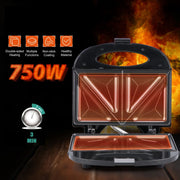 6 in 1 Sandwich Machine Bread Waffle Maker Donut Baking Cake Cooking Kitchen Appliances Toaster Breakfast Steak Machine