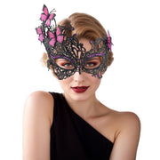 Halloween Mask Cocktail Feather Theme Party Masquerade Diamond Hair Ornaments Tassel Cosplay Costume for Women Ladies Wear