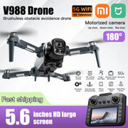 Xiaomi V988 Drone Professional 8K HD Dual Camera Remote control with large screen 5G WIFI FPV Foldable Quadcopter RC Dron Mijia