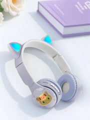 Headset Bluetooth headphones with vibrant RGB lighting effect, high battery life and low latency wireless Bluetooth headphones