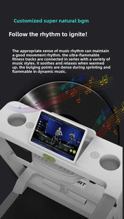 Electric treadmill household small female silent men's gym special family indoor shock absorption folding household model