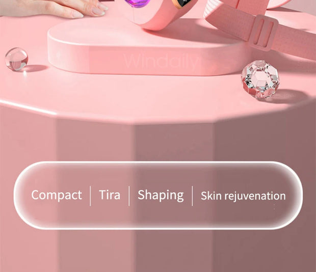 Facial Lifting Device LED Photon Therapy Facial Slimming Vibration Massager Double Chin V Face Shaped Cheek Lift  Belt Machine