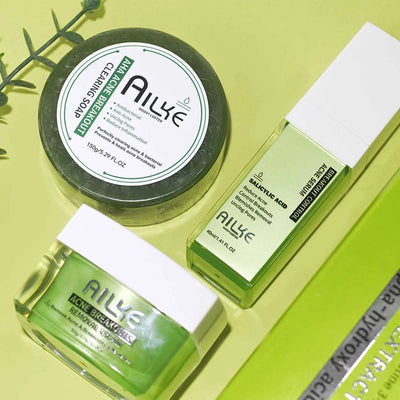 AILKE Acne Removal Face Care Set, Effectively Anti Acne-Prone Skin, Pimples, Control Breakouts, Unclog Pores, For Women and Men