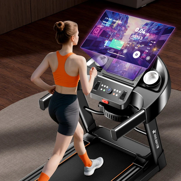 Smart Foldable Electric Walking Treadmill for Home Gym Use Fitness Exercise Running Machine